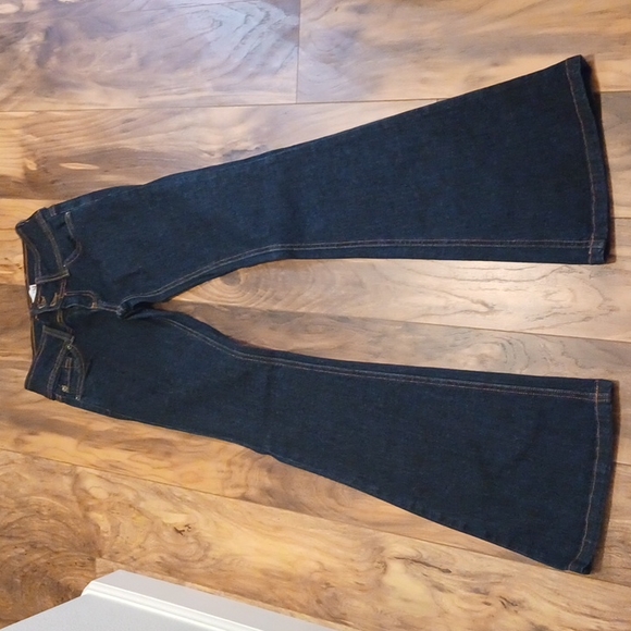 BDG Denim - BDG Jeans Size 25 98% Cotton 2% Spandex Made U.S.A. Dark Blue Flare Jean